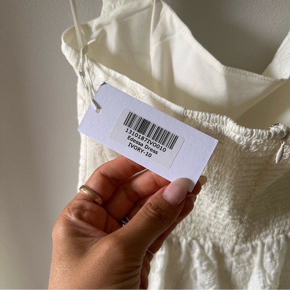 Reformation Edessa Halter Maxi Dress Gown Ivory - Picture 6 of 10